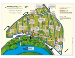 plattegrond met illustraties Amstelglorie