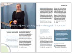 Spread bedrijfsmagazine Kenniscentrum Sport Uitgelicht